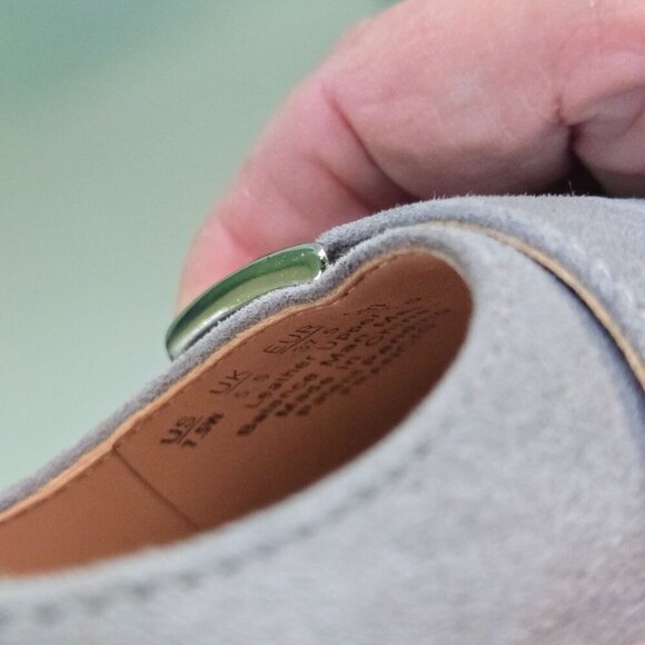 Naturalizer NWOT Gray Suede 1.5" Block Heel Comfort Buckle Loafers Size 7.5M - Picture 9 of 9